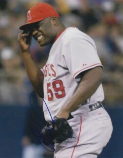 AUTOGRAPHED ESTEBAN YAN 8X10 California Angels Photo
