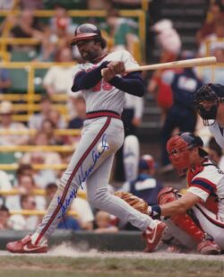 AUTOGRAPHED GEORGE HENDRICK 8x10 Los Angeles Angels Photo