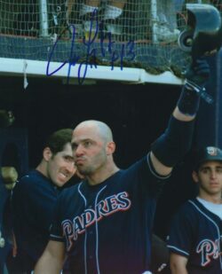 AUTOGRAPHED JIM LEYRITZ 8X10 San Diego Padres photo