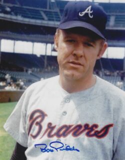 AUTOGRAPHED BOB PRIDDY 8x10 Atlanta Braves Photo