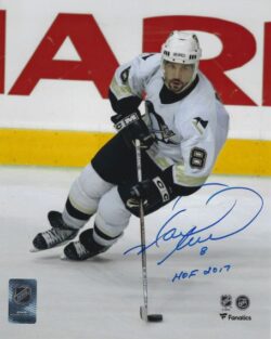 Autographed MARK RECCHI "HOF 2017" 8X10 Pittsburgh Penguins Photo