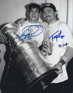 Autographed MARK RECCHI and FRANK PIETRANGELO 8X10 Pittsburgh Penguins Photo