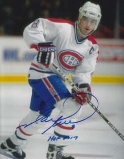 Autographed MARK RECCHI "HOF 2017" 8X10 Montreal Canadiens Photo