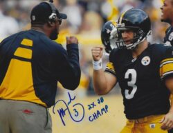 Autographed JEFF REED "2X SB Champs" 8X10 Pittsburgh Steelers Photo