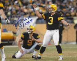 Autographed JEFF REED "2X SB Champs" 8X10 Pittsburgh Steelers Photo