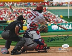 Autographed VLADIMIR GUERRERO Los Angeles Angels 8X10 photo JSA