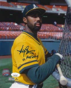 Autographed HAROLD BAINES "H0F 2019" 8x10 Oakland A's Photo JSA