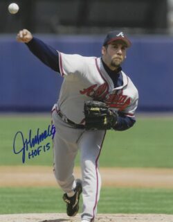 AUTOGRAPHED JOHN SMOLTZ "HOF 15" 8X10 Atlanta Braves photo