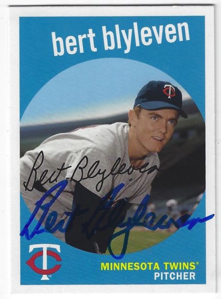 Autographed BERT BLYLEVEN Minnesota Twins 2018 Topps Archives Card - Main  Line Autographs