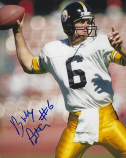 Autographed BUBBY BRISTER 8x10 Pittsburgh Steelers Photo
