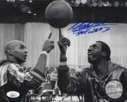 Autographed MEADOWLARK LEMON 8x10 HARLEM GLOBETROTTERS  photo JSA