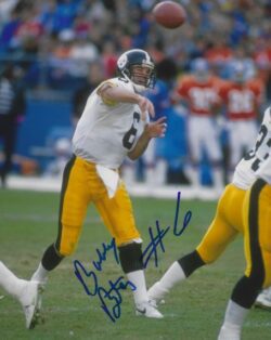 Autographed BUBBY BRISTER 8x10 Pittsburgh Steelers Photo