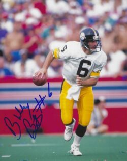 Autographed BUBBY BRISTER 8x10 Pittsburgh Steelers Photo
