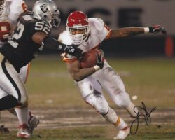 Autographed LARRY JOHNSON 8X10 Kansas City Chiefs Photo