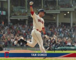 AUTOGRAPHED YAN GOMES 8x10 Cleveland Indians Photo MLB
