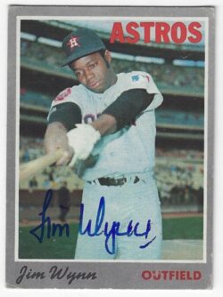 Autographed JIM WYNN Houston Astros 1970 Topps Card