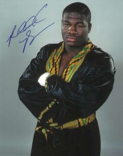 Autographed RIDDICK BOWE 8X10 Boxing photo
