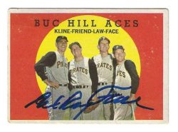 Autographed ELROY FACE Pittsburgh Pirates 1959 Topps Card