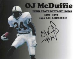 Autographed  OJ MCDUFFIE 8X10 Penn State University photo