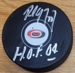 Autographed PAUL COFFEY "HOF 04" Carolina Hurricanes Hockey Puck