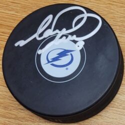 AUTOGRAPHED Mark Recchi Tampa Bay Lightning Hockey Puck