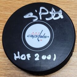 Autographed CRAIG PATRICK "HOF 2001" Washington Capitals Hockey Puck