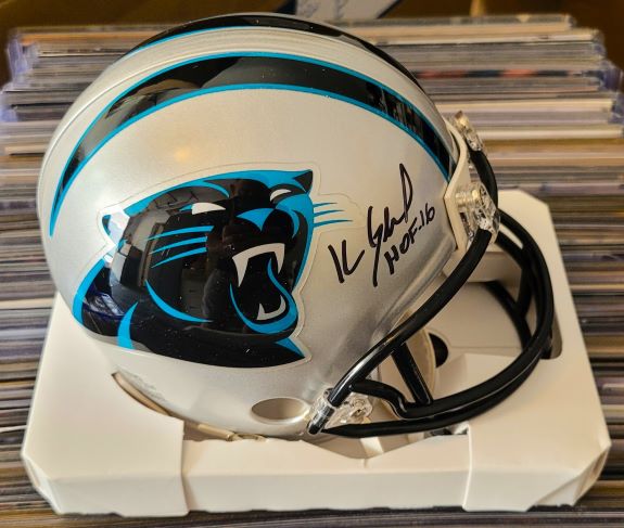 carolina panthers signed mini helmet