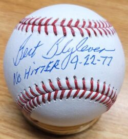 Autographed BERT BLYLEVEN "No Hitter 9/22/77" Official Rawlings Major League Baseball Beckett