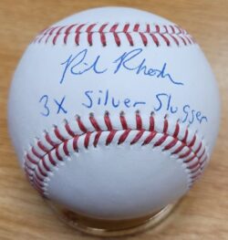 Autographed RICK RHODEN "3X Silver Slugger" Official Major League Baseball