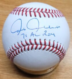 Autographed CHRIS CHAMBLISS "71 AL ROY" Official Major League Baseball
