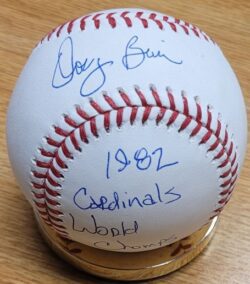 Autographed Doug Bair "1982 Cardinals World Champs" Official Major League Baseball