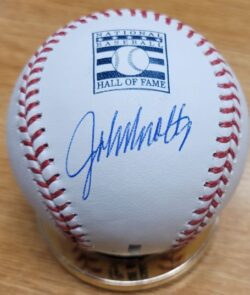 Autographed JOHN SMOLTZ  Official HOF LOGO Major League Baseball