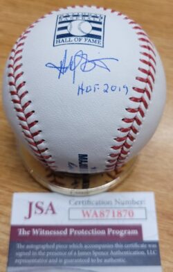 Autographed HAROLD BAINES "HOF 2019" Official Rawlings HOF Logo Major League Baseball JSA