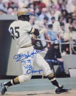 Autographed MANNY SANGUILLEN "71,79 WS Champs" 11X14 Pittsburgh Pirates Photo