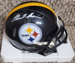 Autographed EDMUND NELSON Pittsburgh Steelers Mini Helmet