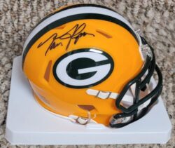 Autographed TOM FLYNN Green Bay Packers Mini helmet