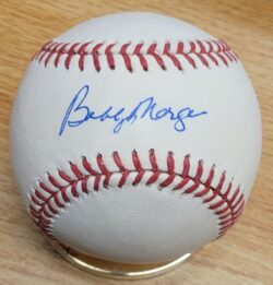 Autographed BOBBY MORGAN Official Major League Baseball