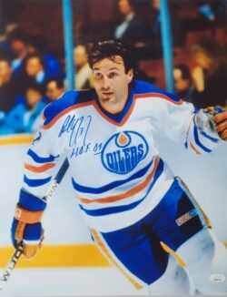 Autographed Paul Coffey "HOF '04" 16x20  Edmonton Oilers Photo JSA Witness