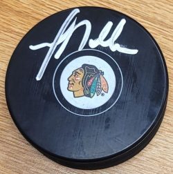 Autographed GREG MILLEN Chicago Blackhawks Hockey Puck