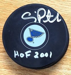 Autographed CRAIG PATRICK "HOF 2001" St. Louis Blues Hockey Puck