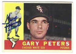 Autographed GARY PETERS Chicago White Sox 1960 Topps Card