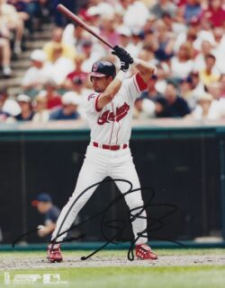 AUTOGRAPHED JACOB CRUZ 8X10 Cleveland Indians photo