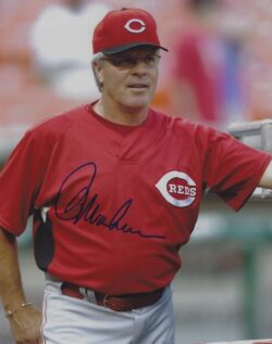 AUTOGRAPHED PETE MACKANIN 8x10 Cincinnati Reds Photo