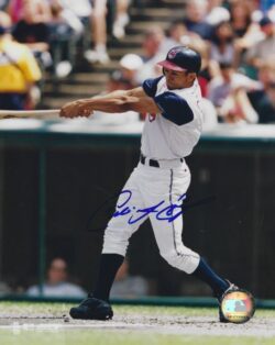 AUTOGRAPHED COCO CRISP 8X10 Cleveland Indians Photo