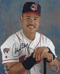 AUTOGRAPHED CARLOS BAERGA 8X10 Cleveland Indians Photo