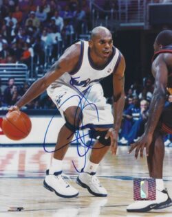 Autographed JERRY STACKHOUSE 8X10 Washington Wizards Photo