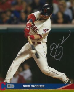 AUTOGRAPHED NICK SWISHER  8X10 Cleveland Indians Photo MLB