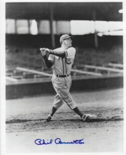 AUTOGRAPHED PHIL CAVARRETTA 8X10 Chicago Cubs Photo