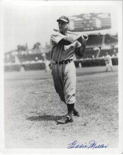 AUTOGRAPHED EDDIE MILLER 8x10 Cincinnati Reds Photo