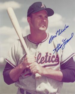 AUTOGRAPHED GUS ZERNIAL 8X10 Philadelphia A's Photo